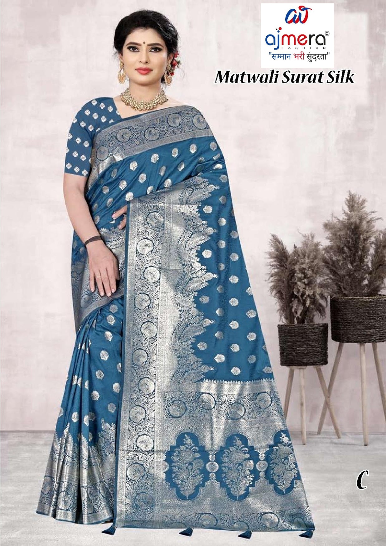 Graceful Jacquard Silk Saree with Blouse Piece for Timeless Ethnic Fashion | TUL-MATWALI SURAT SILK