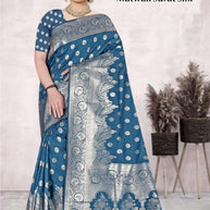 Graceful Jacquard Silk Saree with Blouse Piece for Timeless Ethnic Fashion | TUL-MATWALI SURAT SILK