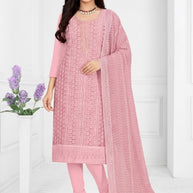 Premium Fox Georgette Unstitched Suit Set | KVF-SUMMER