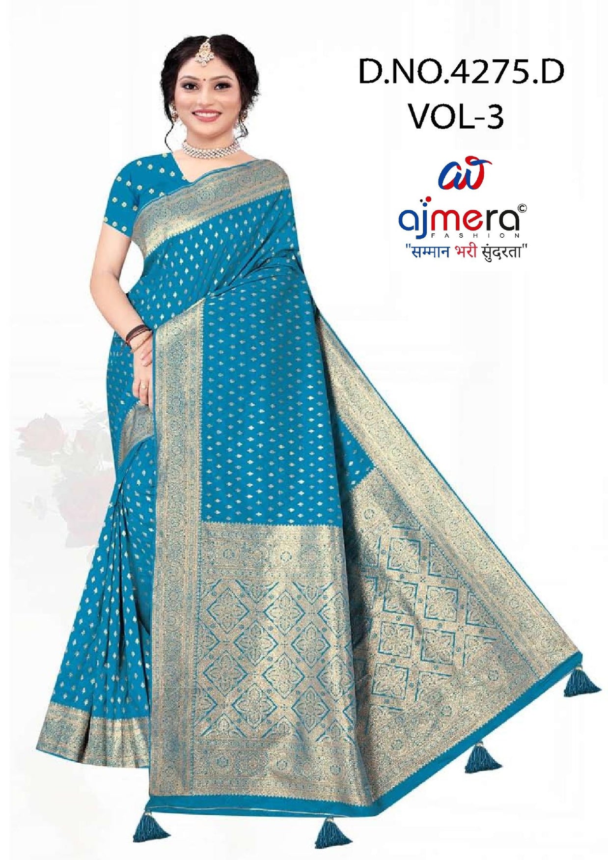 Classic Jacquard Silk Saree with Blouse Piece for Elegant Traditional Look | DBU-BANARASI SILK VOL-3