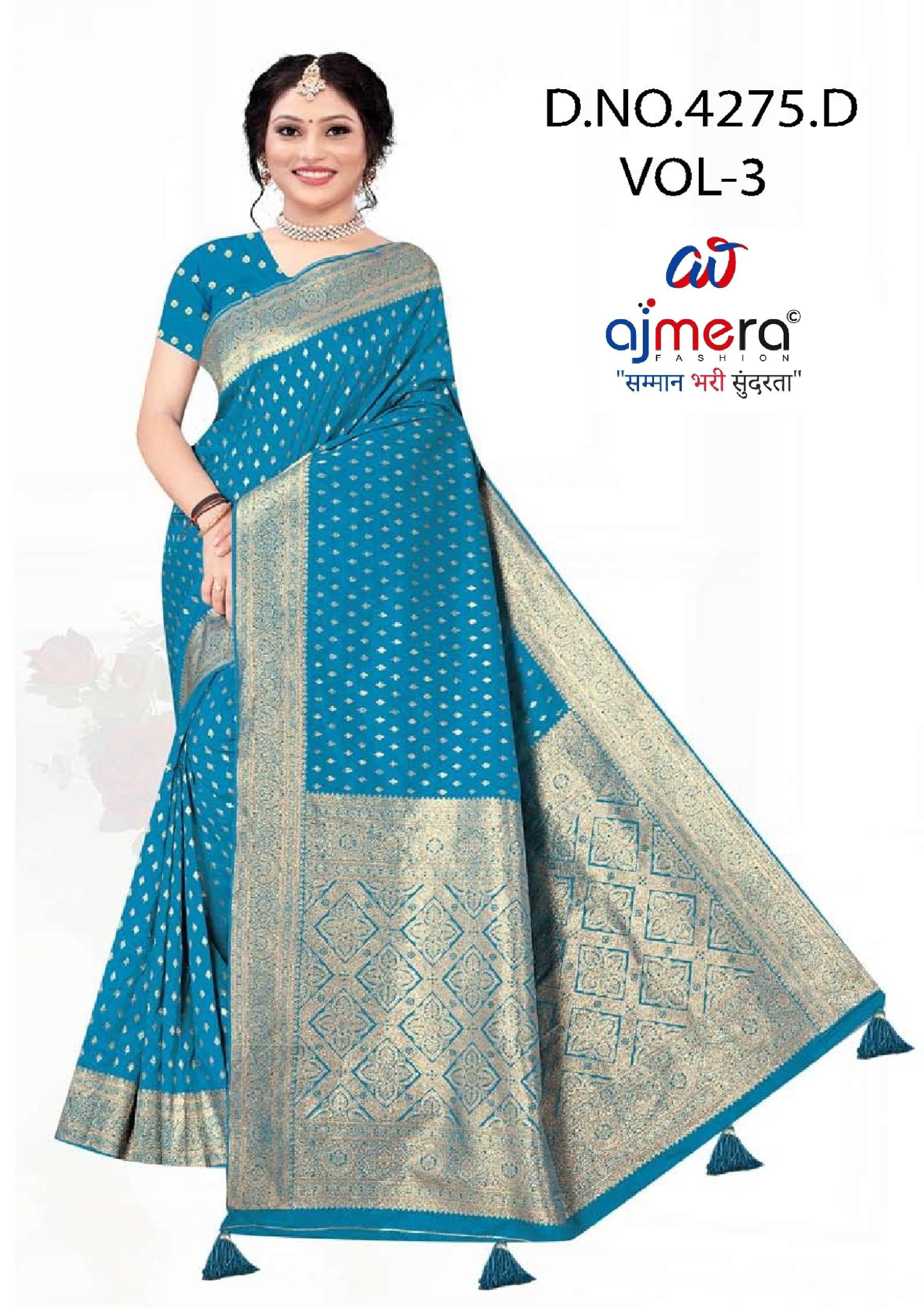 Classic Jacquard Silk Saree with Blouse Piece for Elegant Traditional Look | DBU-BANARASI SILK VOL-3