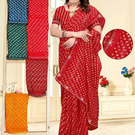 Stylish Printed Saree with Blouse Piece for Traditional Celebrations | SSR-BILLION