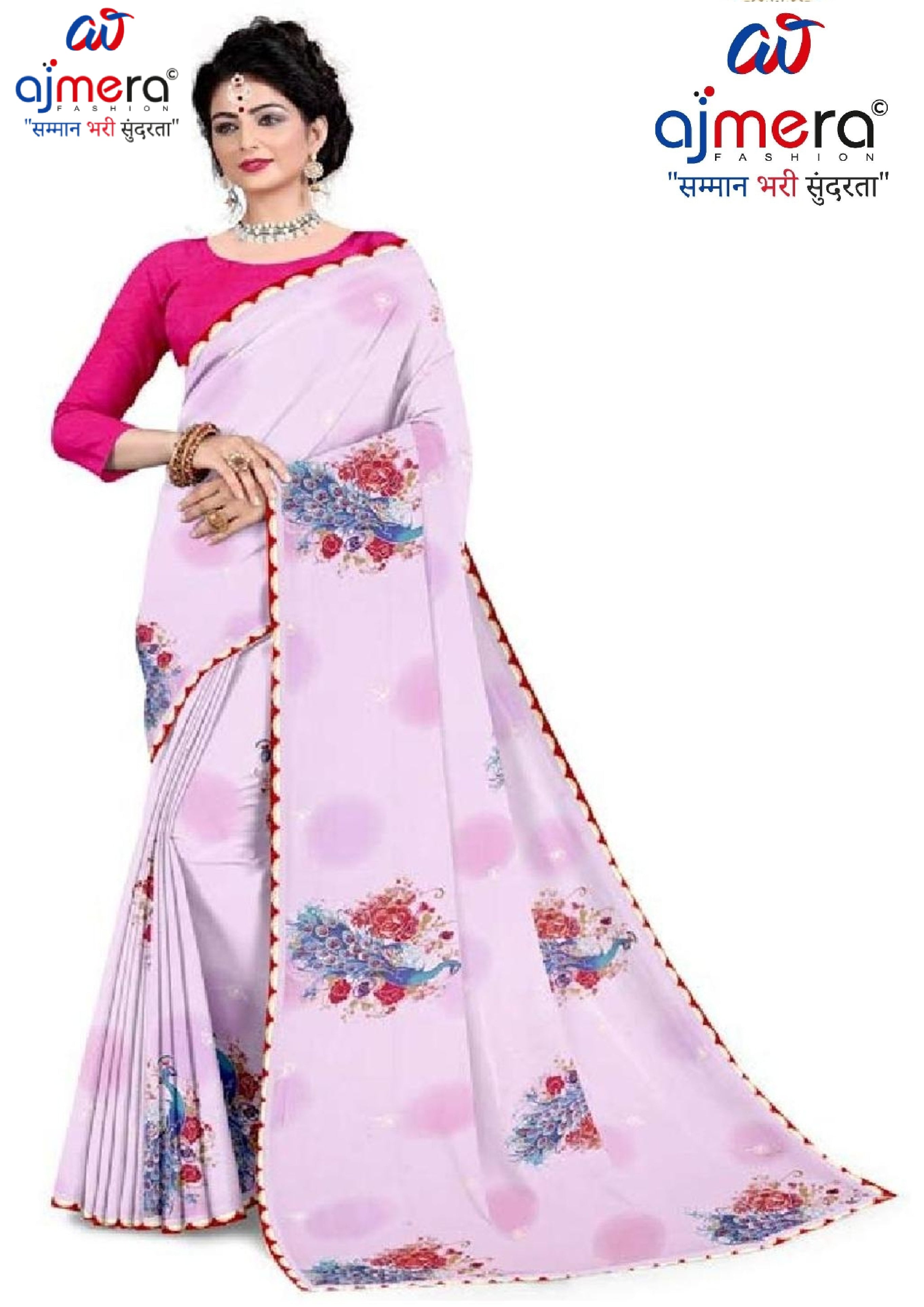Georgette Print Loose Saree with Blouse for Premium Ethnic and Traditional Wear | TD-COCONUT