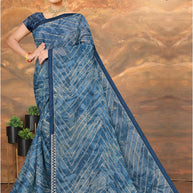 Chic Printed Saree with Blouse Piece for Sophisticated Ethnic Style  | SNR-SATHIYA