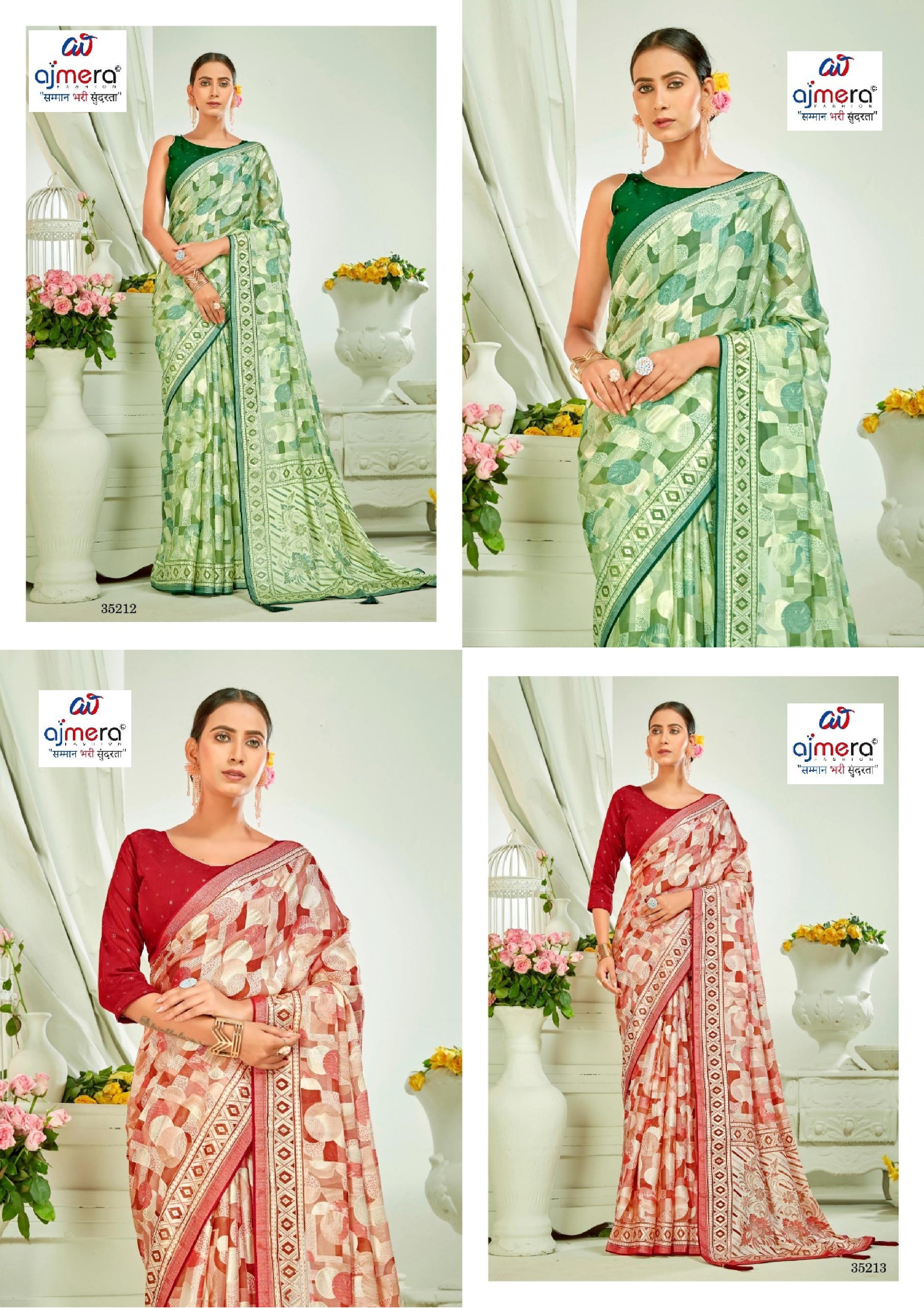 Beautiful Printed Saree with Blouse Piece for Cultural Celebrations  | RDD-EMERALD VOL-02