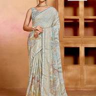 Chic Printed Saree with Blouse Piece for Sophisticated Ethnic Style  | RDD-PRACHI VOL-03