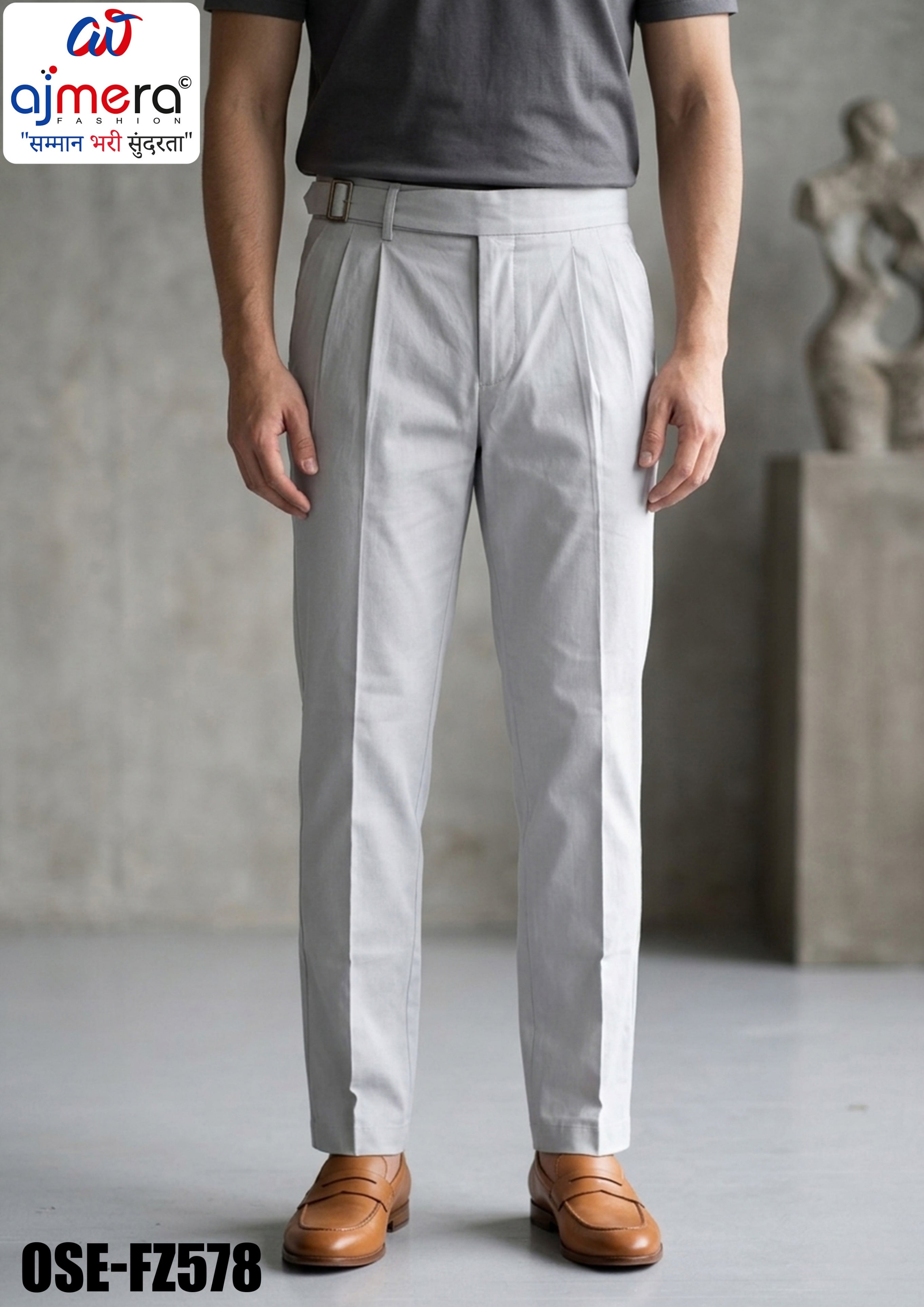Premium Men's Formal Pant for Office & Business Wear | OSE-FZ578