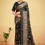 Elegant Printed Saree with Designer Blouse Piece for Festive Wear | RDD-AVISHA