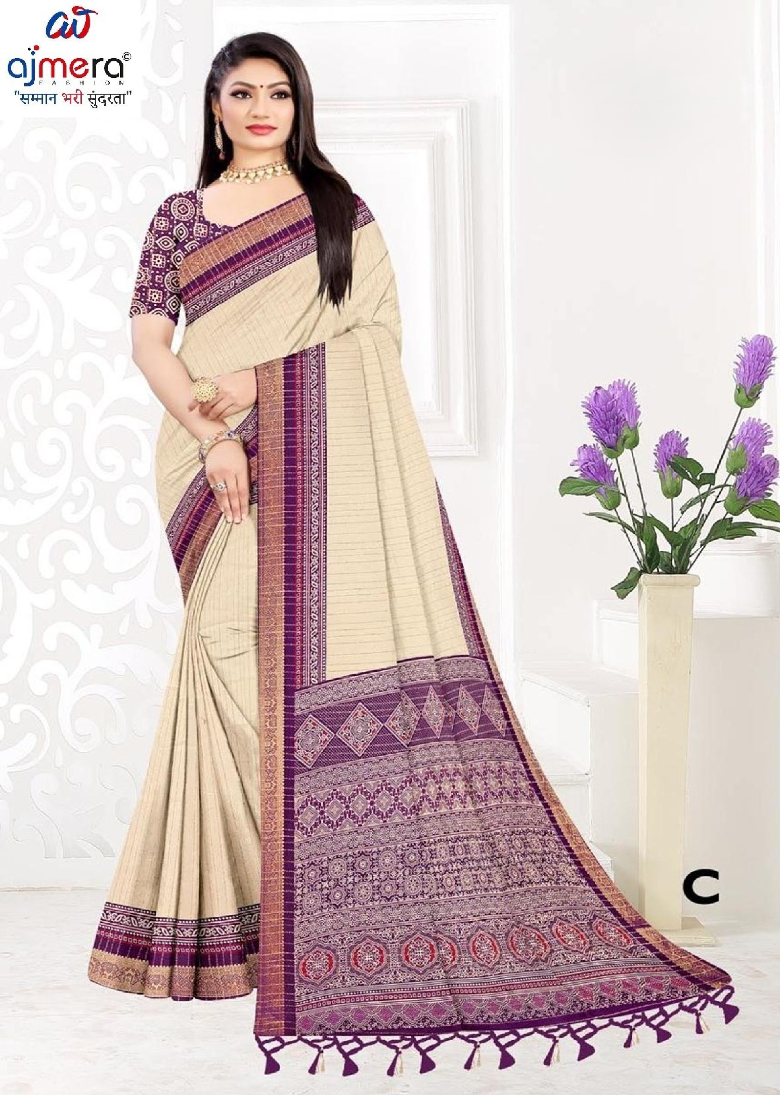 Trendy Printed Saree with Blouse Piece for Women’s Ethnic Wardrobe | PUS-JALPARI-1