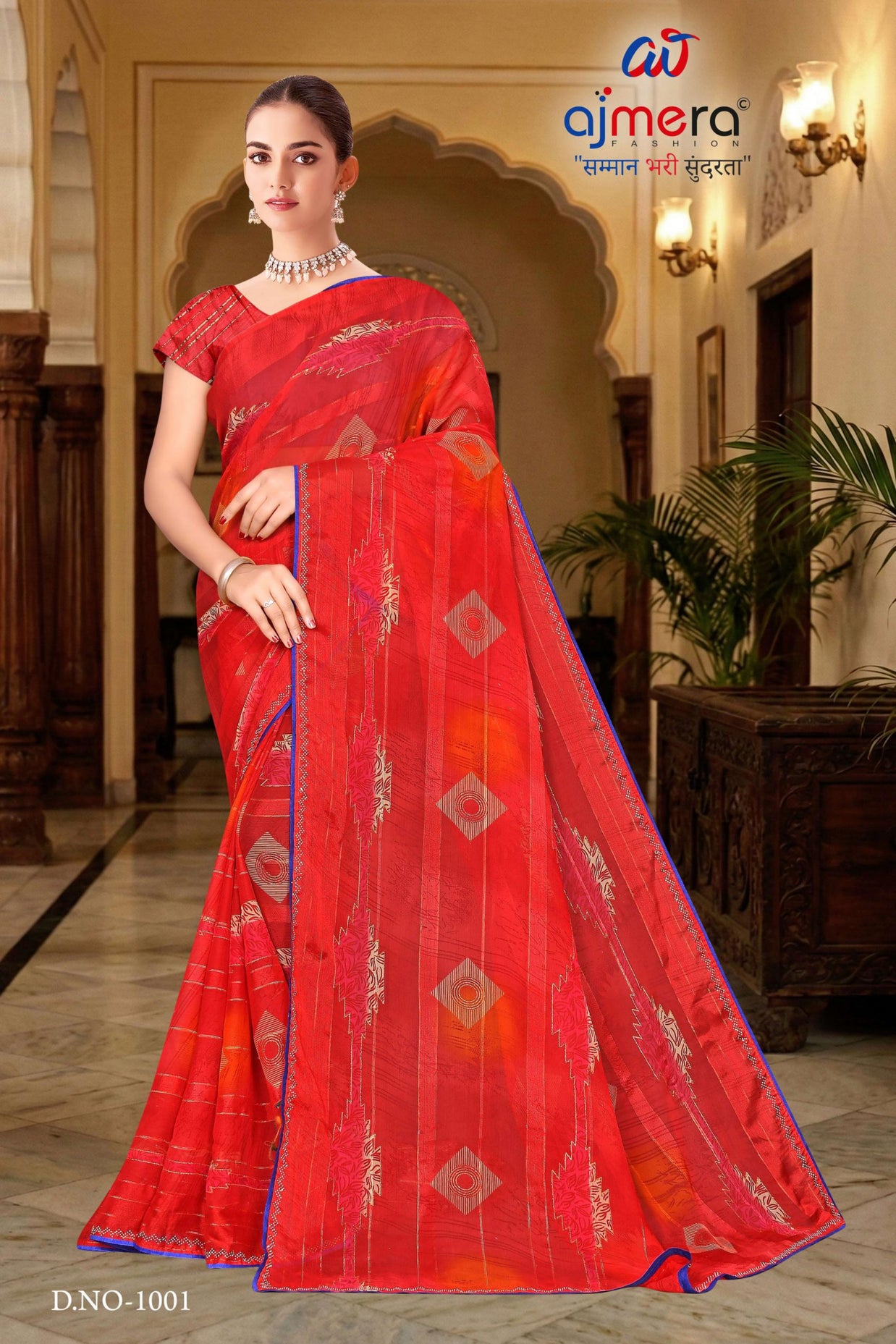 Chic Printed Saree with Blouse Piece for Sophisticated Ethnic Style | SNR-RACHNA