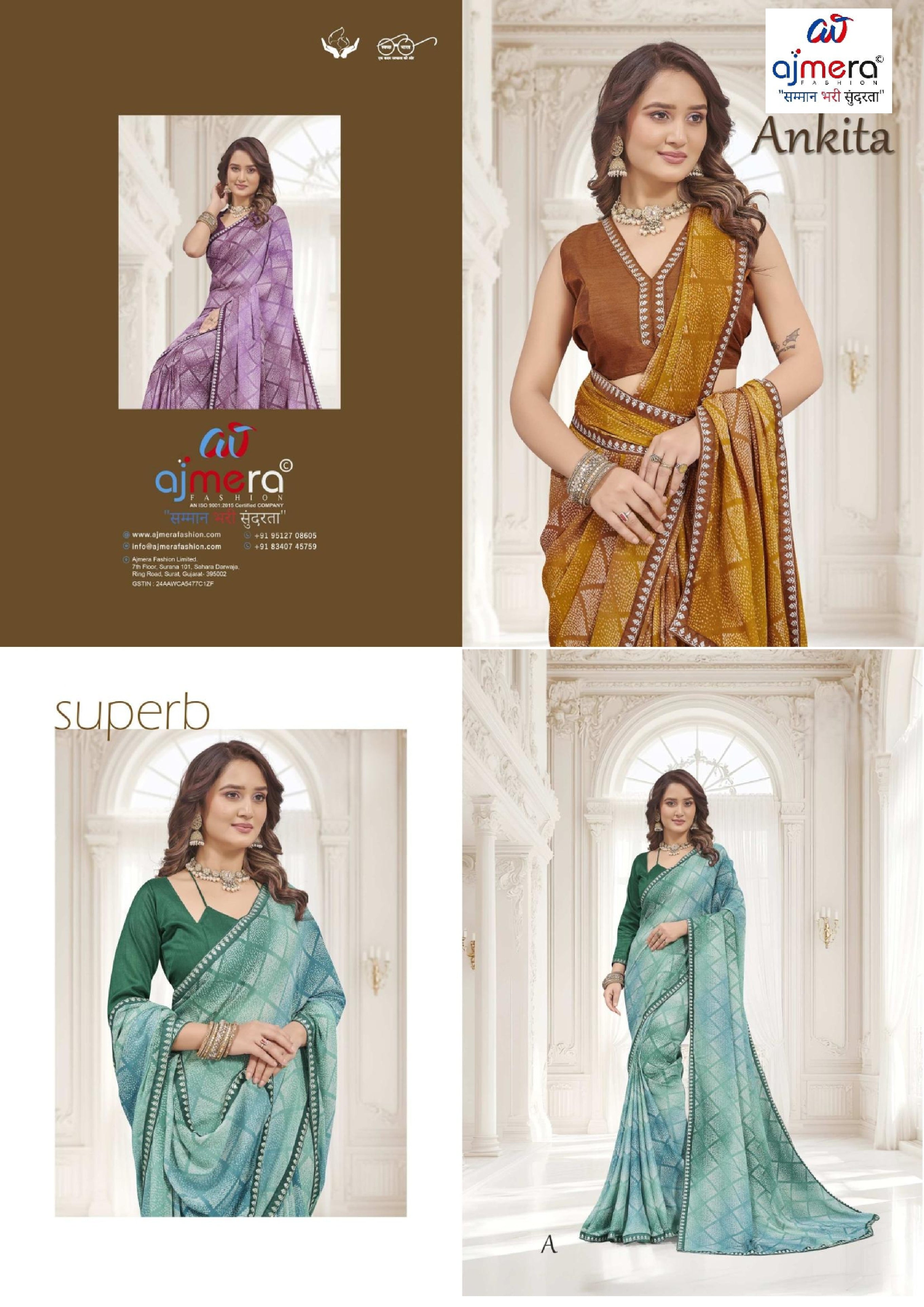 Chic Printed Saree with Blouse Piece for Sophisticated Ethnic Style | RDD-ANKITA