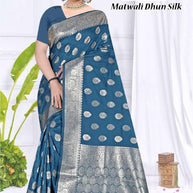 Refined Elegance Jacquard Silk Saree With Blouse Piece | TUL-MATWALI DHUN SILK