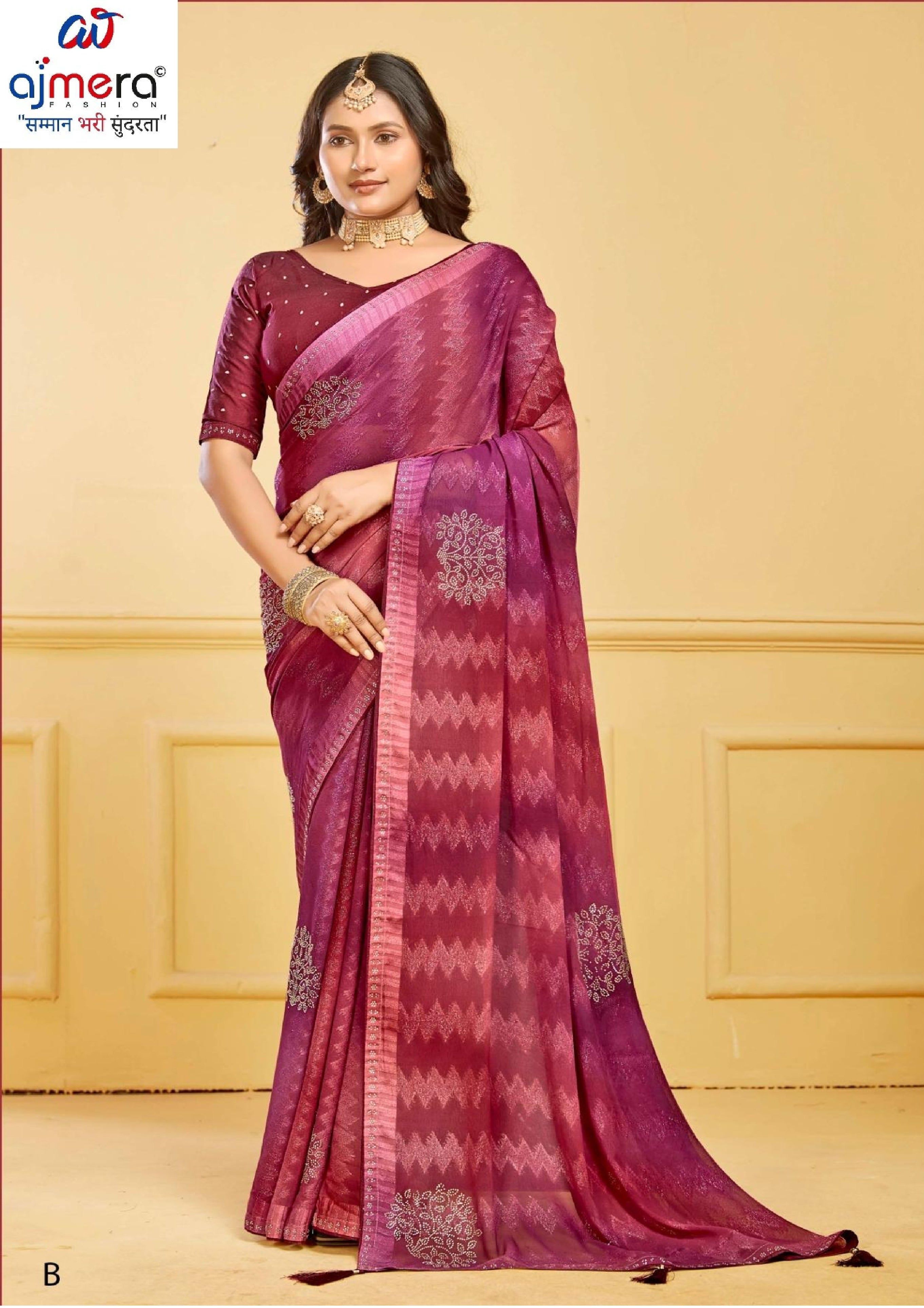 Stylish Printed Saree with Blouse Piece for Traditional Celebrations  | RDD-TANVI