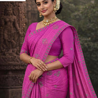 Fancy Cotton Saree with Without Blouse for Premium Ethnic and Traditional Wear | PJA-TOM AND JERRY