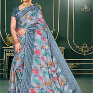 Trendy Printed Saree with Blouse Piece for Women’s Ethnic Wardrobe  | SNR-SUNDAY