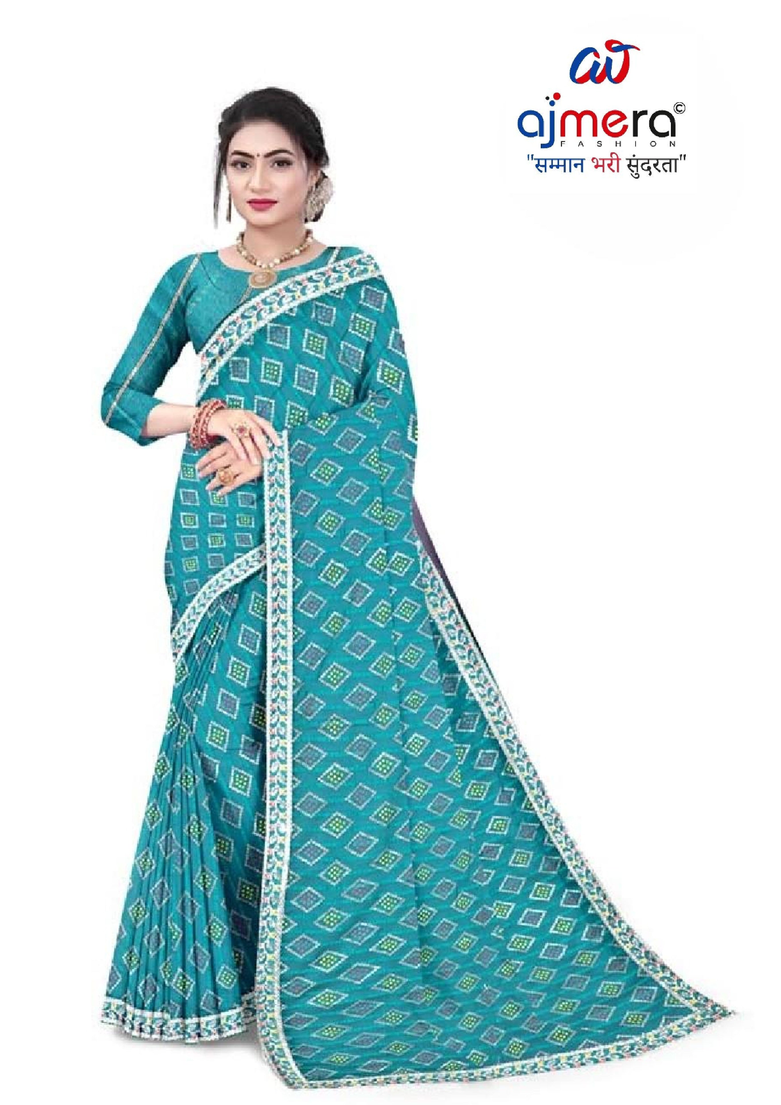 Solo Pattern Print Loose Saree with Blouse for Premium Ethnic and Traditional Wear | TD-VATIKA