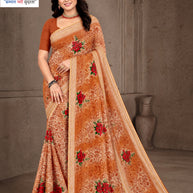 Stylish Printed Saree with Blouse Piece for Traditional Celebrations  | GPT-BIJLI-2