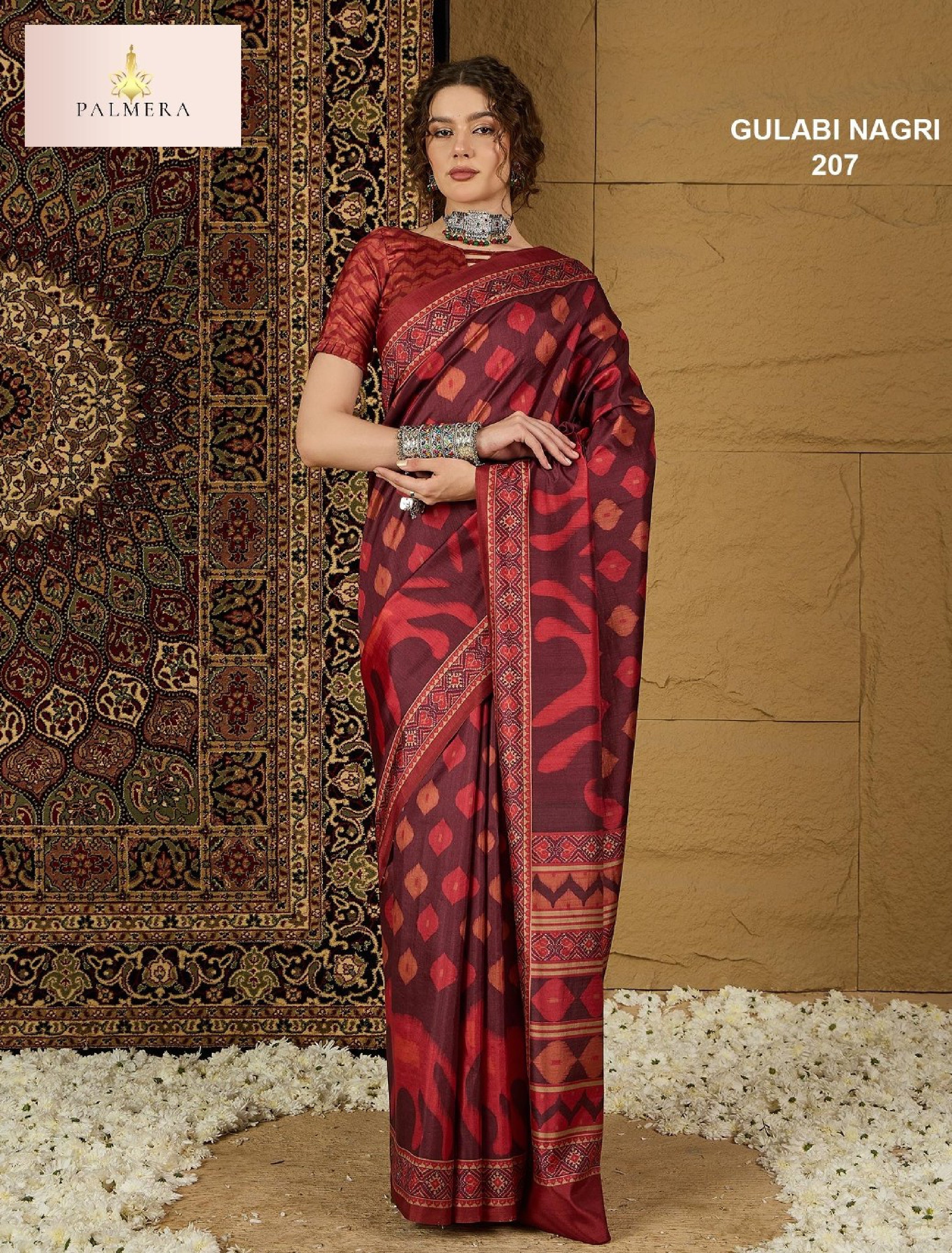 Gulabi Nagri Dolphin Saree with Blouse for Premium Ethnic and Designer Wear | ALL-GULABI NAGRI VOL-02