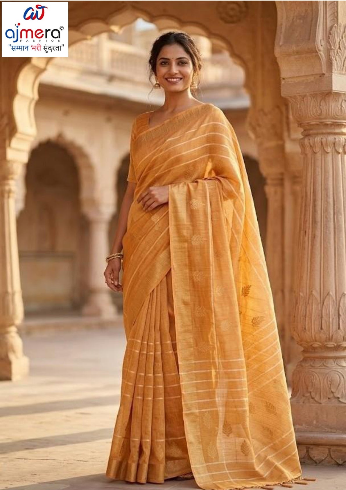 Weightless Print Loose Saree with Blouse for Premium Ethnic and Traditional Wear | CAS-RUBY SILK