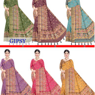 Premium Charm Jacquard Silk Saree With Blouse Piece | DNA-GIPSY