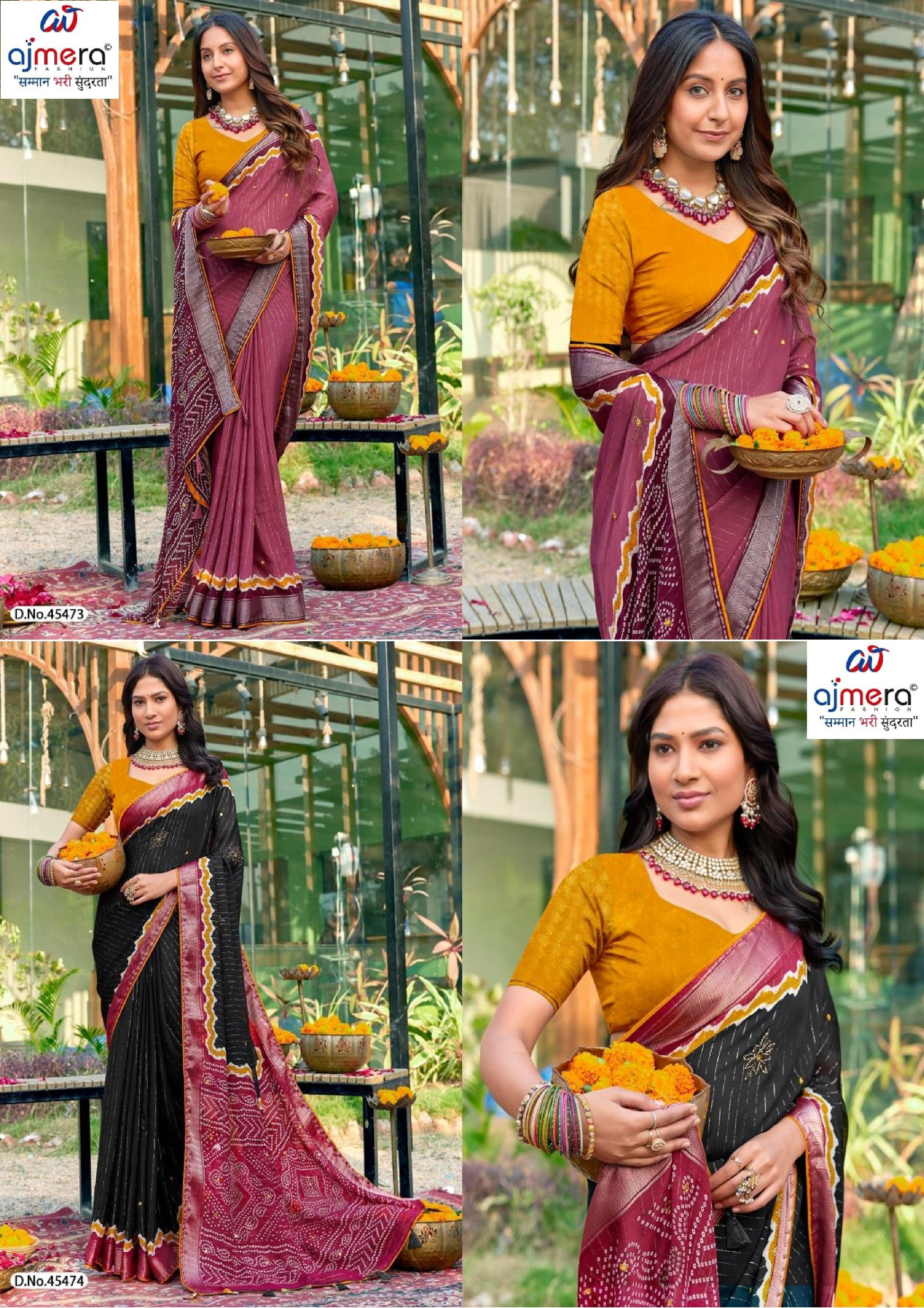 Designer Printed Saree with Blouse Piece for Special Occasions  | VDT-SONAKSHI-4