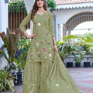Designer Elegant Ethnic Kurti Set for Women | TOS-NILOFAR