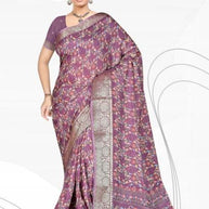 Fashionable Printed Saree with Blouse Piece for Festive Collection | VER-NEELAM-43545