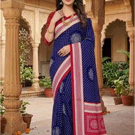 Chic Printed Saree with Blouse Piece for Sophisticated Ethnic Style | GLC-PRIYANKA