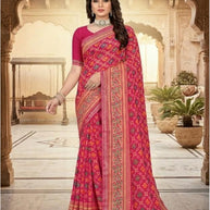 Sharmili Print Loose Saree with Blouse for Premium Ethnic and Traditional Wear | TTS-SAHELI