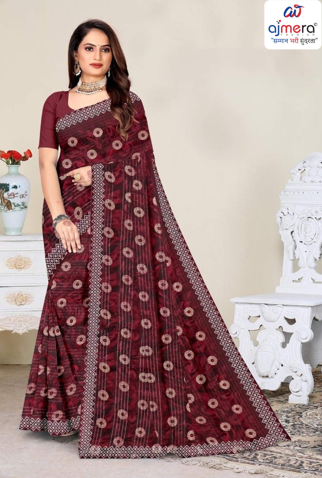 Contemporary Printed Saree with Blouse Piece for Premium Wear  | GPT-CHANCHAL-1