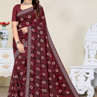 Contemporary Printed Saree with Blouse Piece for Premium Wear  | GPT-CHANCHAL-1