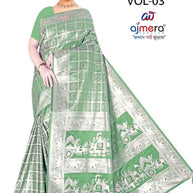 Premium Jacquard Silk Saree with Matching Blouse Piece for Ethnic Celebrations | DBU-MANGAL BELLA VOL-03