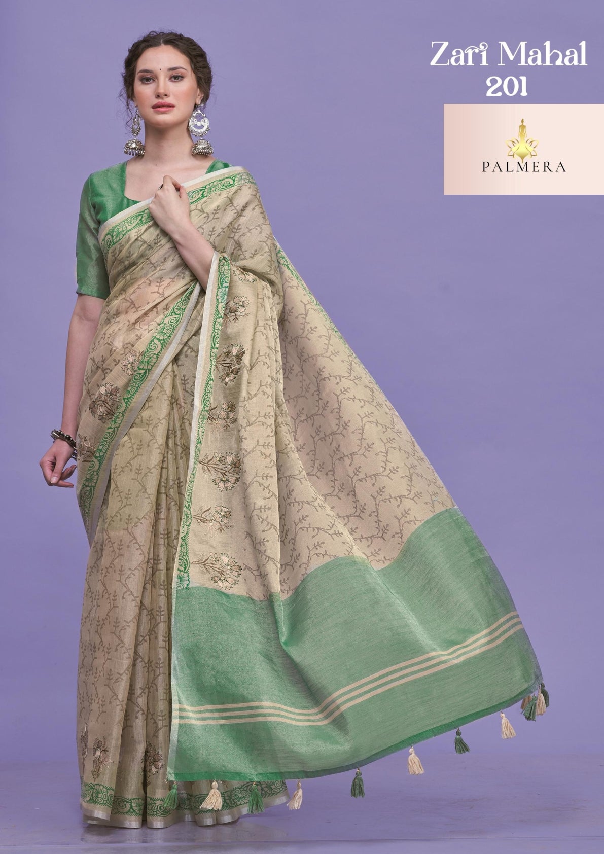 Palmera Saree Wholesaler and Palmera Saree Supplier | ALL-ZARI MAHAL VOL-02
