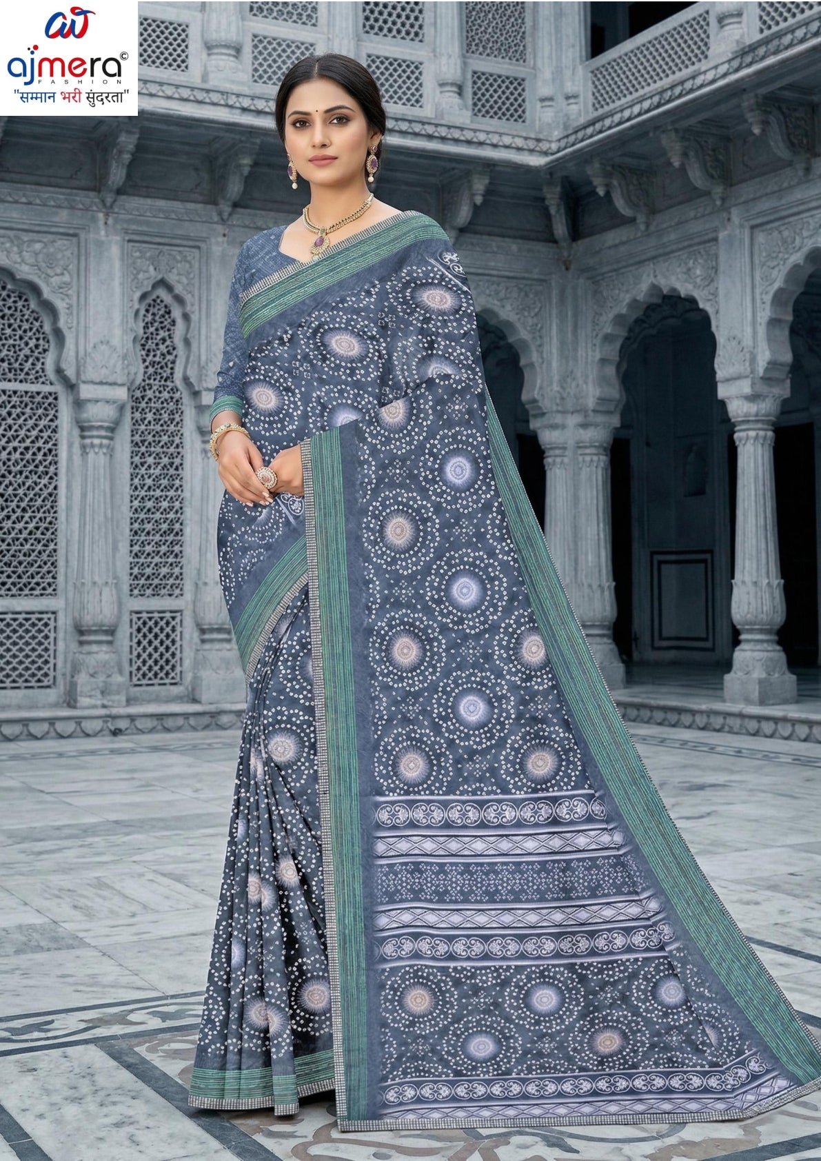 Contemporary Printed Saree with Blouse Piece for Premium Wear | GLC-SURYAMUKHI