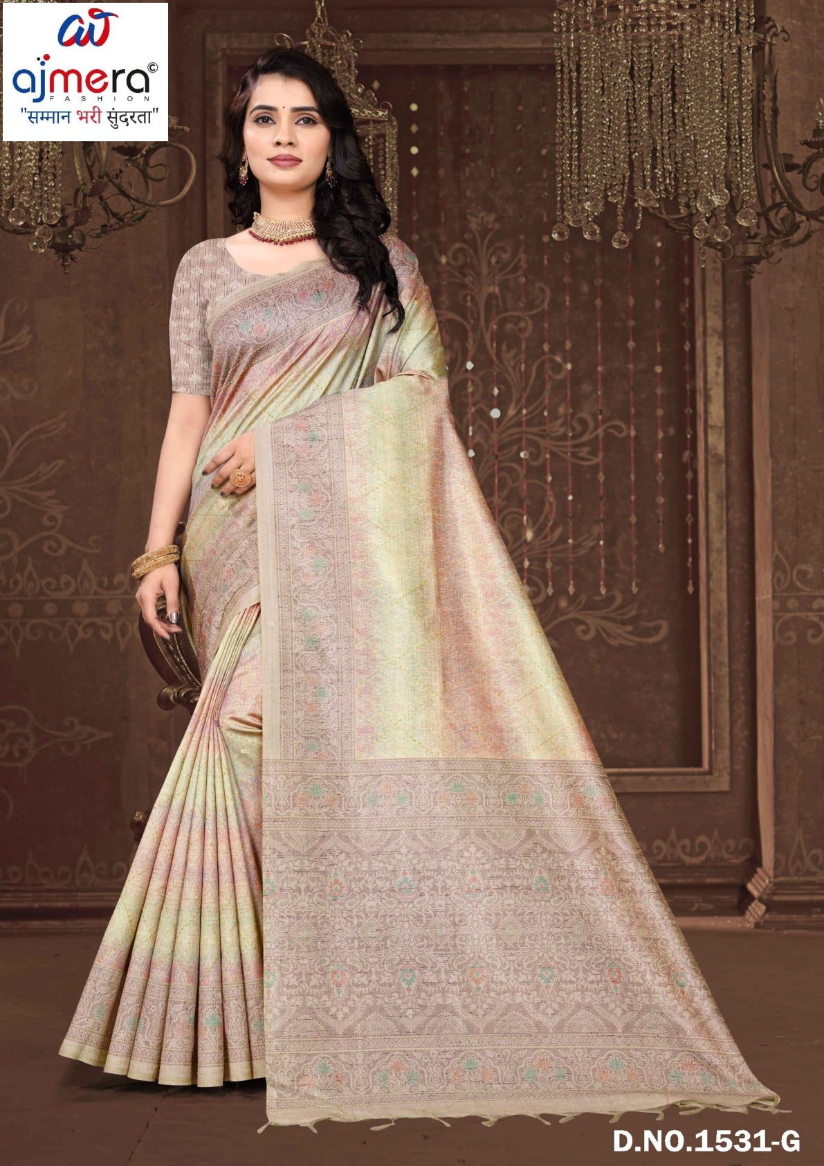 Premium Cotton Saree with Blouse Piece for Premium Ethnic and Traditional Wear | PUT-DILRUBA