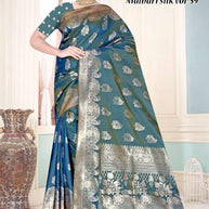 Stylish Jacquard Silk Saree with Blouse Piece for Festive Collection | TUL-MALBARI SILK VOL-59