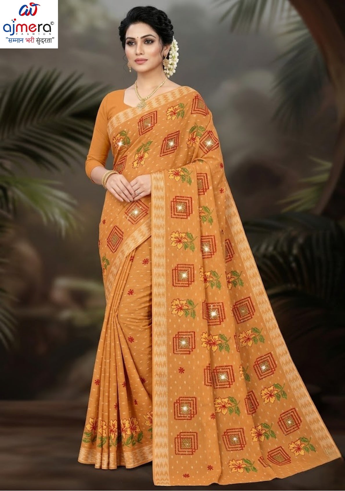 Wholesale Cotton Saree with Without Blouse for Premium Ethnic and Traditional Wear | PJA-SATSANG