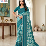 Beautiful Printed Saree with Blouse Piece for Cultural Celebrations | GPT-MEGHA-1