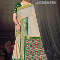 Graceful Jacquard Silk Saree with Blouse Piece for Timeless Ethnic Fashion | TUL-AARTI RIDHIMA COTTON