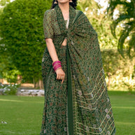 Stylish Printed Saree with Blouse Piece for Traditional Celebrations  | VDT-DISCO-13