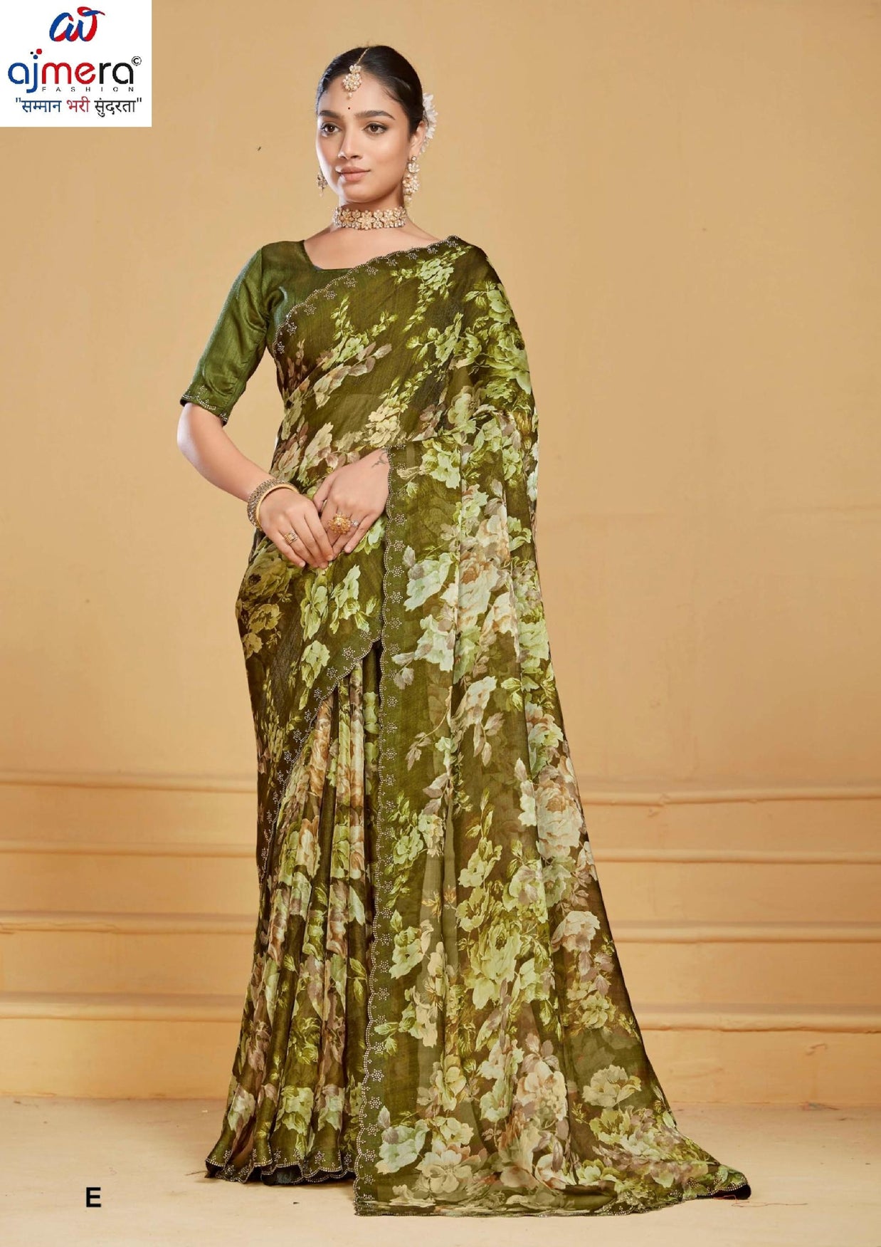Premium Printed Saree with Matching Blouse Piece for Ethnic Elegance  | RDD-TANUJA