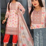 Designer Kurti Pant Dupatta Set for Women | KRJ-KRISHA COMBO
