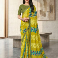 Designer Printed Saree with Blouse Piece for Special Occasions  | SGR-CHAND CHAKORI