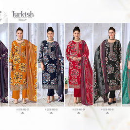 Premium Rayon Unstitched Suit Set | VAS-TURKISH-9