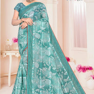 Designer Printed Saree with Blouse Piece for Special Occasions  | SNR-PATRIKA