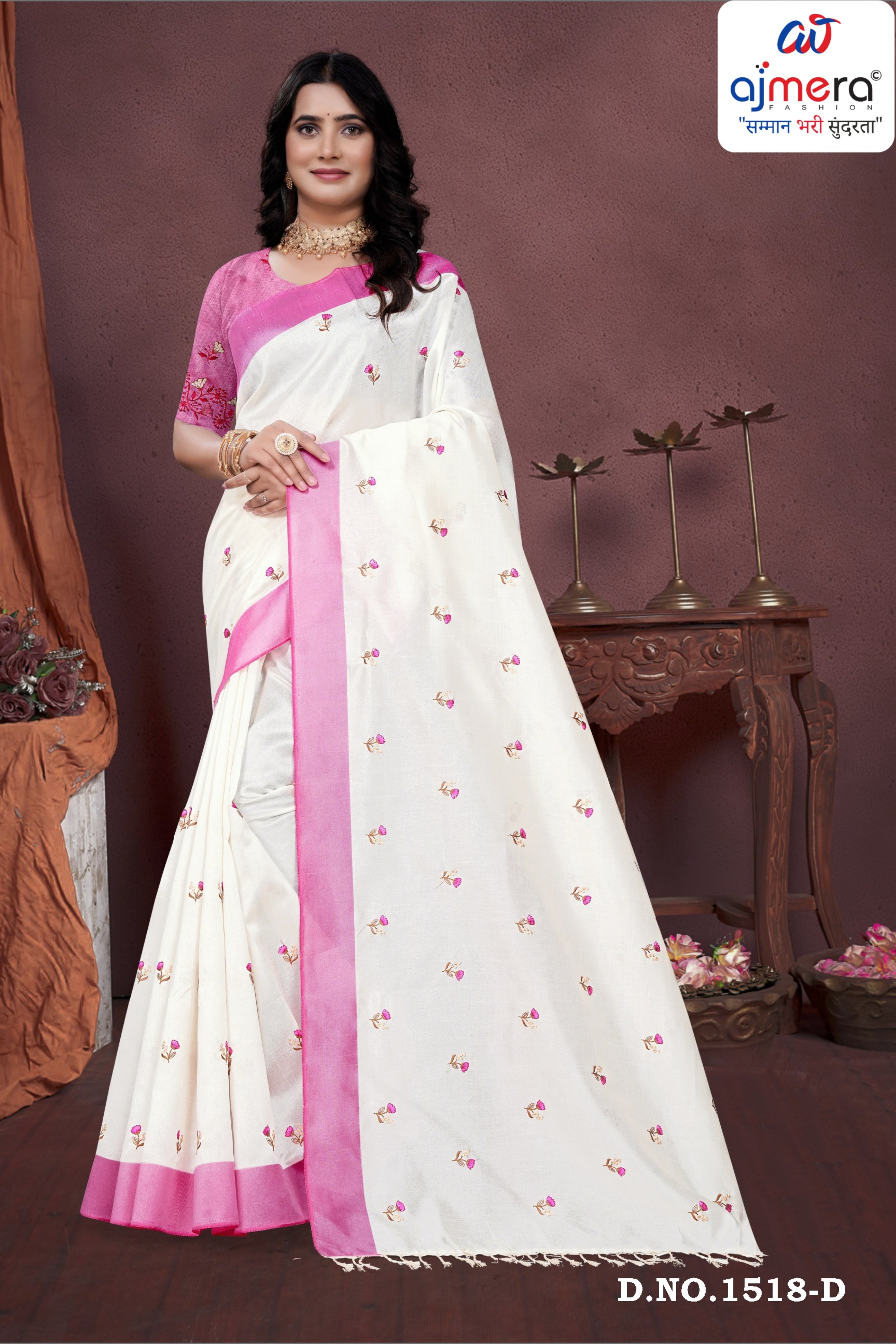 Daily Wear Cotton Saree with Blouse Piece for Premium Ethnic and Traditional Wear | PUT-TRUMP-2
