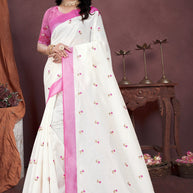 Daily Wear Cotton Saree with Blouse Piece for Premium Ethnic and Traditional Wear | PUT-TRUMP-2