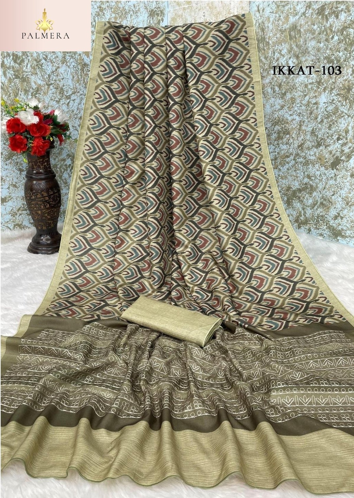 Palmera Saree Wholesaler and Palmera Saree Supplier | ALL-IKKAT VOL-01