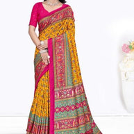 Designer Printed Saree with Blouse Piece for Special Occasions  | VER-BANJARAN-47456