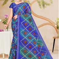 Elegant Printed Saree with Designer Blouse Piece for Festive Wear  | SNR-NAMAYA